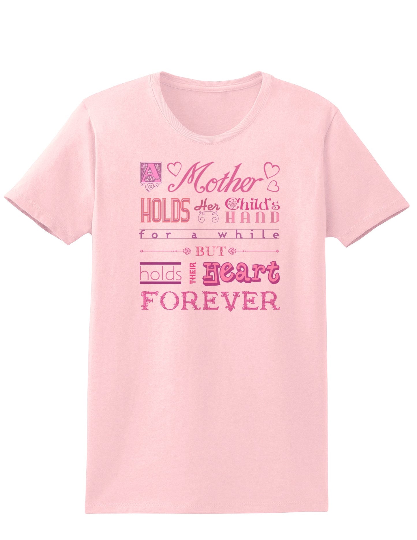 A Mother Holds Mother's Day Womens T-Shirt-Womens T-Shirt-TooLoud-PalePink-X-Small-Davson Sales