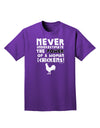 A Woman With Chickens Adult Dark T-Shirt-Mens T-Shirt-TooLoud-Purple-Small-Davson Sales