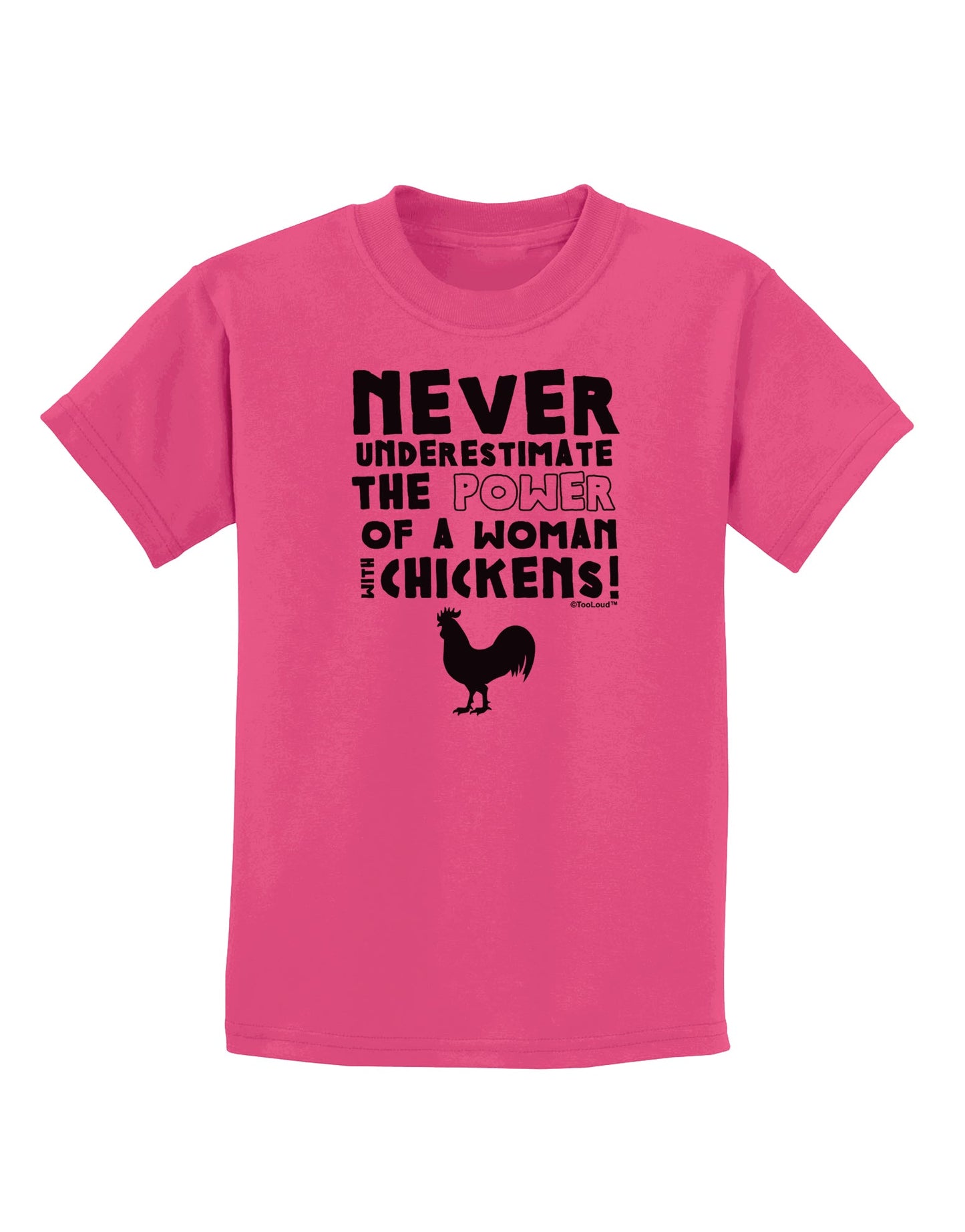 A Woman With Chickens Childrens T-Shirt-Childrens T-Shirt-TooLoud-Sangria-X-Small-Davson Sales