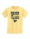 A Woman With Chickens Childrens T-Shirt-Childrens T-Shirt-TooLoud-Daffodil-Yellow-X-Small-Davson Sales