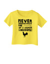 A Woman With Chickens Infant T-Shirt-Infant T-Shirt-TooLoud-Yellow-06-Months-Davson Sales