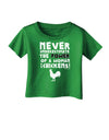 A Woman With Chickens Infant T-Shirt Dark-Infant T-Shirt-TooLoud-Clover-Green-06-Months-Davson Sales