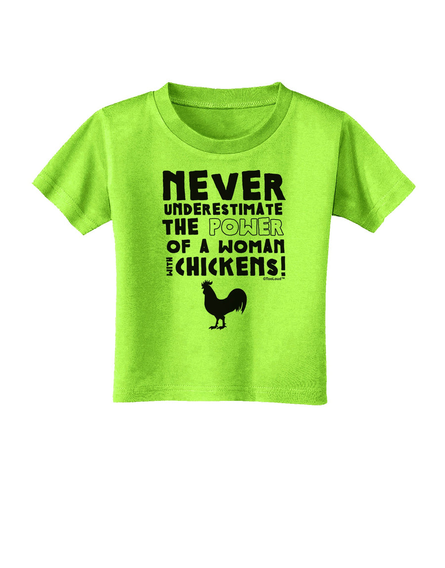 A Woman With Chickens Toddler T-Shirt-Toddler T-Shirt-TooLoud-White-2T-Davson Sales