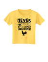 A Woman With Chickens Toddler T-Shirt-Toddler T-Shirt-TooLoud-Yellow-2T-Davson Sales