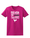 A Woman With Chickens Womens Dark T-Shirt-TooLoud-Hot-Pink-Small-Davson Sales