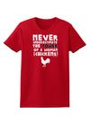 A Woman With Chickens Womens Dark T-Shirt-TooLoud-Red-X-Small-Davson Sales