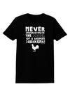 A Woman With Chickens Womens Dark T-Shirt-TooLoud-Black-X-Small-Davson Sales