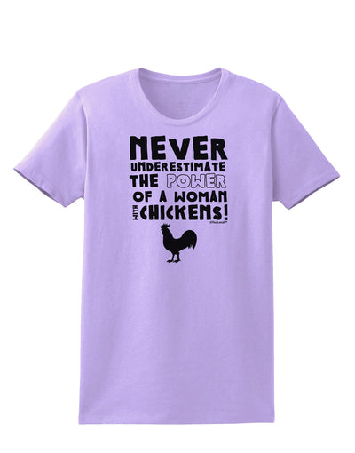 A Woman With Chickens Womens T-Shirt-Womens T-Shirt-TooLoud-Lavender-X-Small-Davson Sales