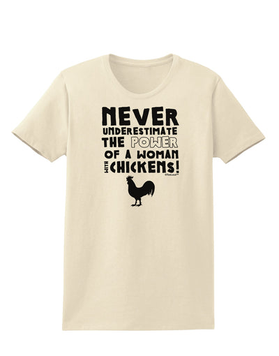 A Woman With Chickens Womens T-Shirt-Womens T-Shirt-TooLoud-Natural-X-Small-Davson Sales