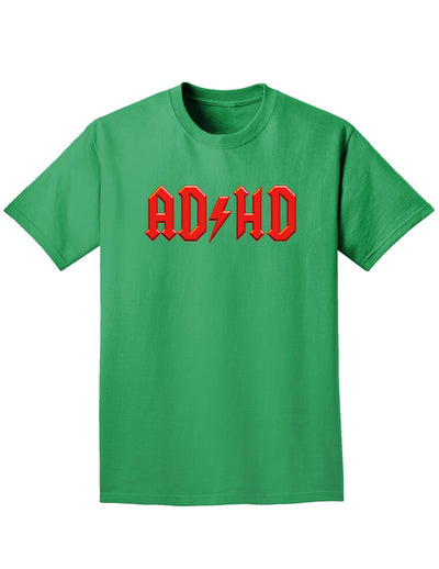 ADHD Lightning Bolt Rockstar Adult Dark T-Shirt-Mens T-Shirt-TooLoud-Kelly-Green-Small-Davson Sales