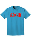 ADHD Lightning Bolt Rockstar Adult Dark T-Shirt-Mens T-Shirt-TooLoud-Turquoise-Small-Davson Sales