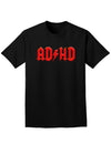 ADHD Lightning Bolt Rockstar Adult Dark T-Shirt-Mens T-Shirt-TooLoud-Black-Small-Davson Sales