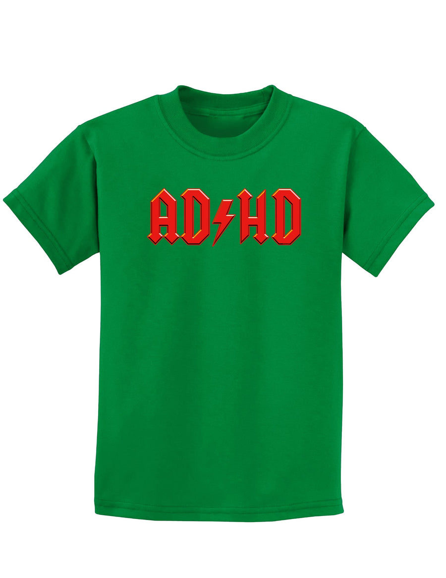 ADHD Lightning Bolt Rockstar Childrens Dark T-Shirt-Childrens T-Shirt-TooLoud-Black-X-Small-Davson Sales