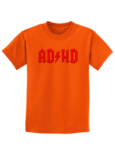 ADHD Lightning Bolt Rockstar Childrens T-Shirt-Childrens T-Shirt-TooLoud-Orange-X-Small-Davson Sales