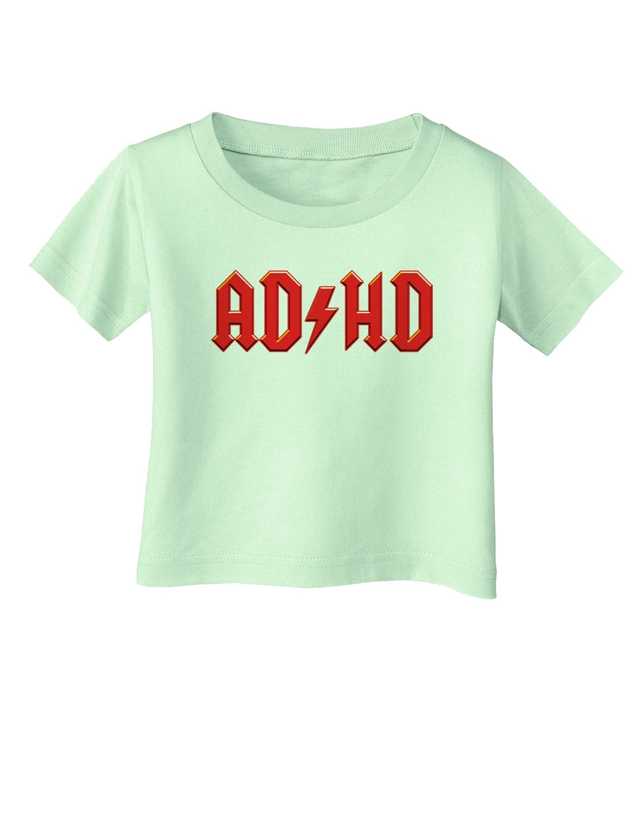 ADHD Lightning Bolt Rockstar Infant T-Shirt-Infant T-Shirt-TooLoud-White-06-Months-Davson Sales