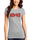 ADHD Lightning Bolt Rockstar Juniors T-Shirt-Womens Juniors T-Shirt-TooLoud-Heather-Gray-Small-Davson Sales