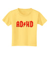 ADHD Lightning Bolt Rockstar Toddler T-Shirt-Toddler T-Shirt-TooLoud-Daffodil-Yellow-2T-Davson Sales