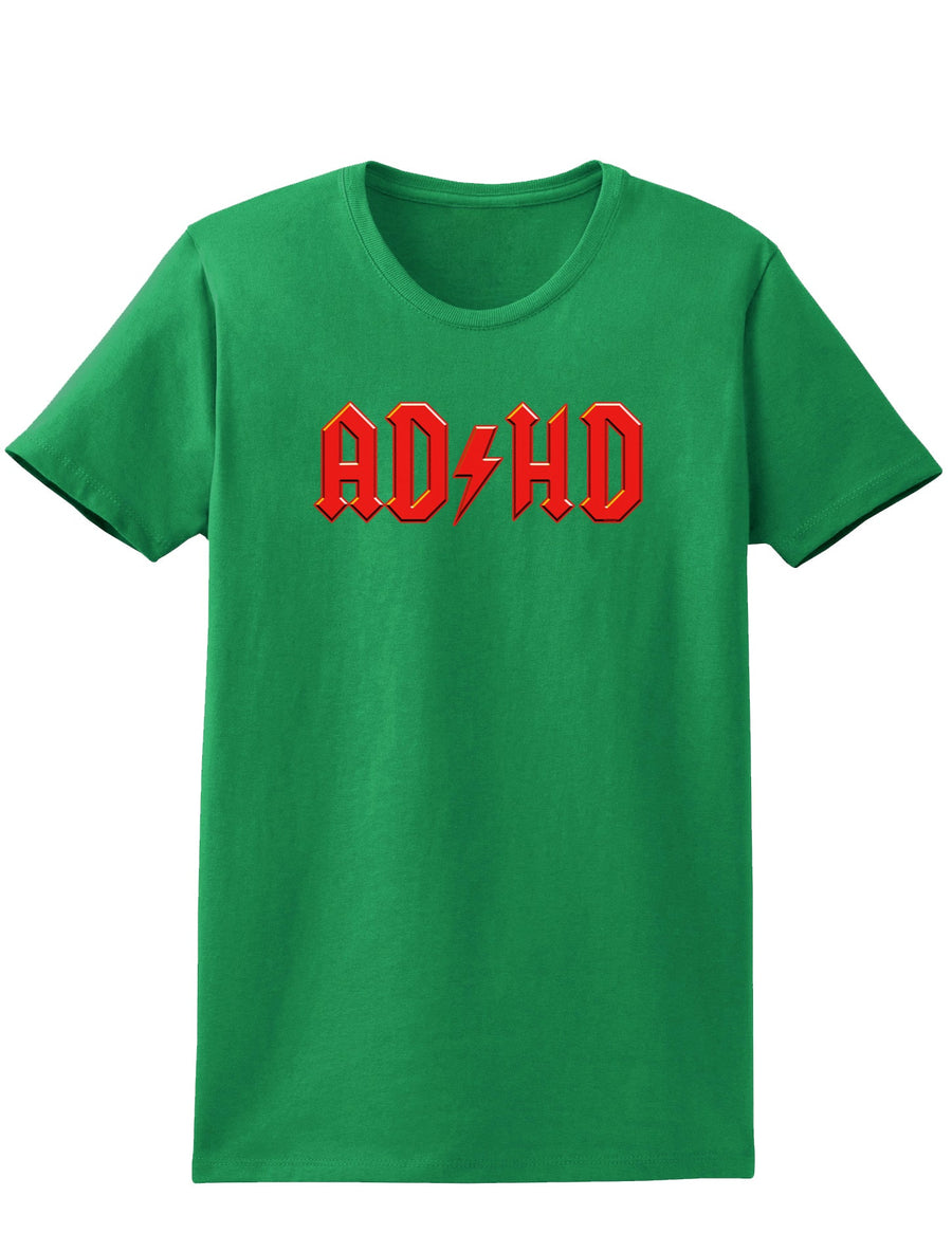 ADHD Lightning Bolt Rockstar Womens Dark T-Shirt-TooLoud-Black-X-Small-Davson Sales