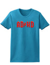 ADHD Lightning Bolt Rockstar Womens Dark T-Shirt-TooLoud-Turquoise-X-Small-Davson Sales