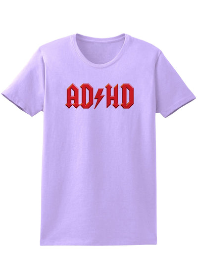 ADHD Lightning Bolt Rockstar Womens T-Shirt-Womens T-Shirt-TooLoud-Lavender-X-Small-Davson Sales