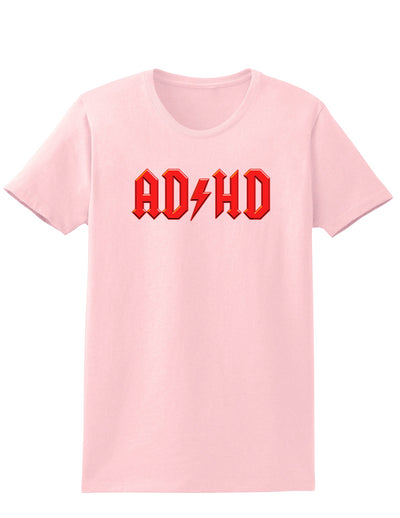 ADHD Lightning Bolt Rockstar Womens T-Shirt-Womens T-Shirt-TooLoud-PalePink-X-Small-Davson Sales