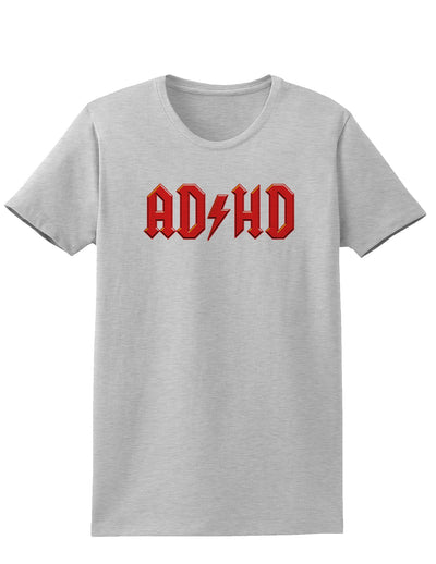 ADHD Lightning Bolt Rockstar Womens T-Shirt-Womens T-Shirt-TooLoud-AshGray-X-Small-Davson Sales