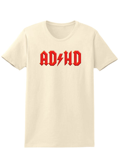 ADHD Lightning Bolt Rockstar Womens T-Shirt-Womens T-Shirt-TooLoud-Natural-X-Small-Davson Sales