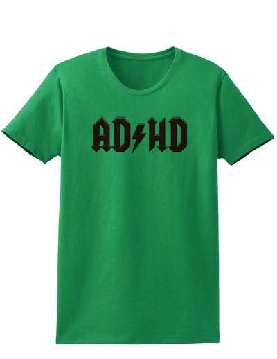 ADHD Lightning Bolt Rockstar Womens T-Shirt-Womens T-Shirt-TooLoud-Kelly-Green-X-Small-Davson Sales