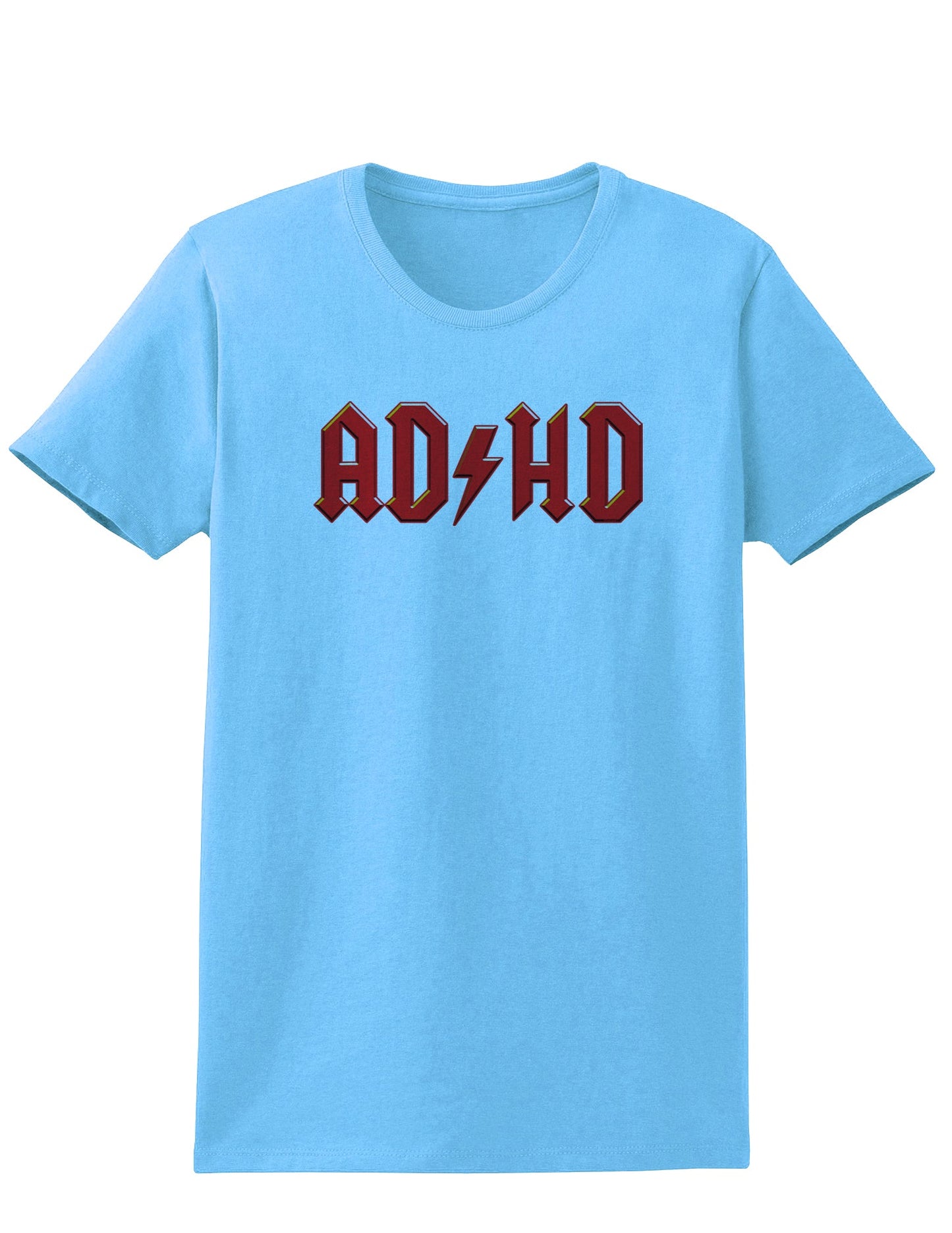ADHD Lightning Bolt Rockstar Womens T-Shirt-Womens T-Shirt-TooLoud-Aquatic-Blue-X-Small-Davson Sales