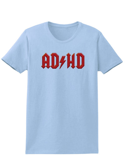 ADHD Lightning Bolt Rockstar Womens T-Shirt-Womens T-Shirt-TooLoud-Light-Blue-X-Small-Davson Sales