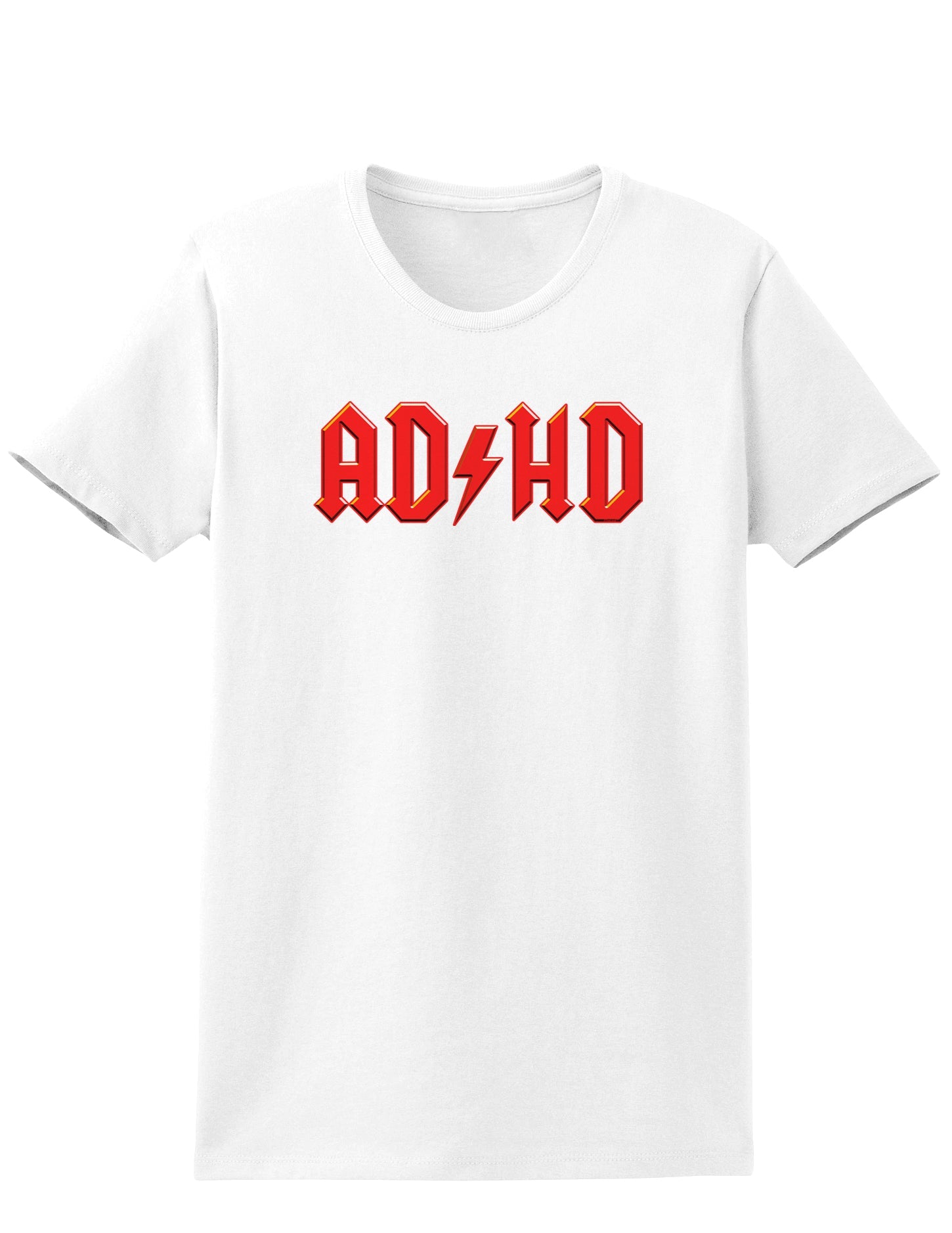 ADHD Lightning Bolt Rockstar Womens T-Shirt-Womens T-Shirt-TooLoud-White-X-Small-Davson Sales