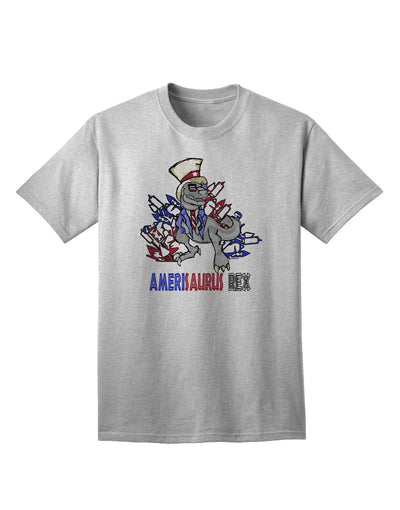 AMERISAURUS REX Adult T-Shirt - A Captivating Addition to Your Wardrobe-Mens T-shirts-TooLoud-AshGray-Small-Davson Sales