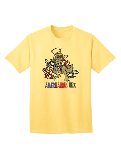 AMERISAURUS REX Adult T-Shirt - A Captivating Addition to Your Wardrobe-Mens T-shirts-TooLoud-Yellow-Small-Davson Sales