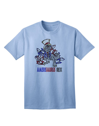 AMERISAURUS REX Adult T-Shirt - A Captivating Addition to Your Wardrobe-Mens T-shirts-TooLoud-Light-Blue-Small-Davson Sales