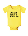 ATL Atlanta Text Baby Romper Bodysuit by TooLoud-Baby Romper-TooLoud-Yellow-06-Months-Davson Sales