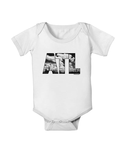 ATL Atlanta Text Baby Romper Bodysuit by TooLoud-Baby Romper-TooLoud-White-06-Months-Davson Sales