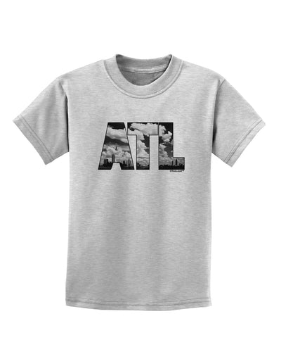 ATL Atlanta Text Childrens T-Shirt by TooLoud-Childrens T-Shirt-TooLoud-AshGray-X-Small-Davson Sales