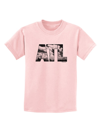 ATL Atlanta Text Childrens T-Shirt by TooLoud-Childrens T-Shirt-TooLoud-PalePink-X-Small-Davson Sales