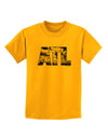 ATL Atlanta Text Childrens T-Shirt by TooLoud-Childrens T-Shirt-TooLoud-Gold-X-Small-Davson Sales