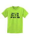 ATL Atlanta Text Childrens T-Shirt by TooLoud-Childrens T-Shirt-TooLoud-Lime-Green-X-Small-Davson Sales