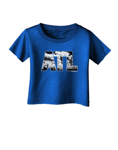 ATL Atlanta Text Infant T-Shirt Dark by TooLoud-Infant T-Shirt-TooLoud-Royal-Blue-06-Months-Davson Sales