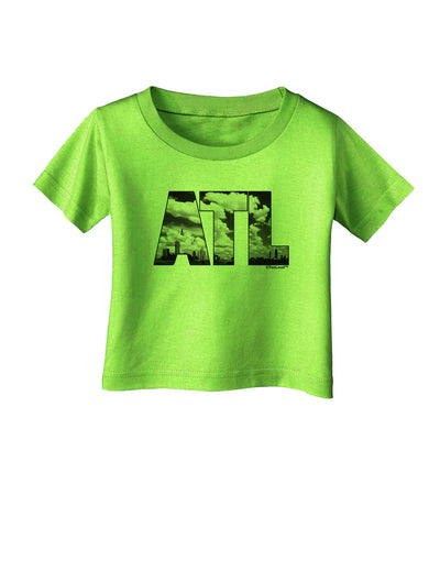 ATL Atlanta Text Infant T-Shirt by TooLoud-Infant T-Shirt-TooLoud-Lime-Green-06-Months-Davson Sales