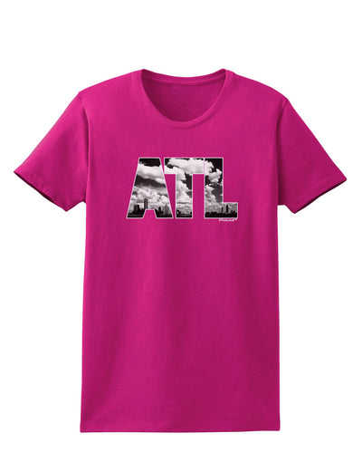 ATL Atlanta Text Womens Dark T-Shirt by TooLoud-Womens T-Shirt-TooLoud-Hot-Pink-Small-Davson Sales