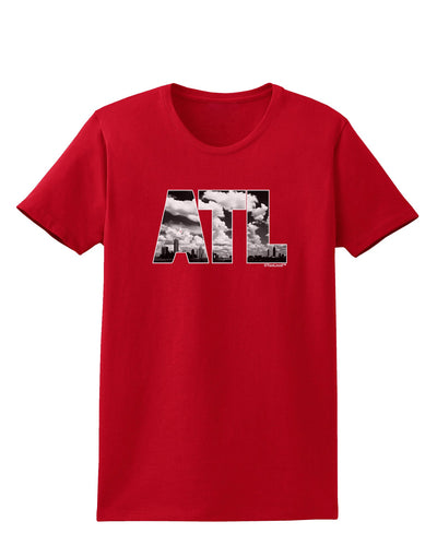 ATL Atlanta Text Womens Dark T-Shirt by TooLoud-Womens T-Shirt-TooLoud-Red-X-Small-Davson Sales