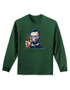 Abraham Drinkoln Adult Long Sleeve Dark T-Shirt-TooLoud-Dark-Green-Small-Davson Sales