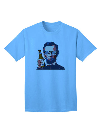 Abraham Drinkoln: Premium Adult T-Shirt for the Modern Connoisseur-Mens T-shirts-TooLoud-Aquatic-Blue-Small-Davson Sales