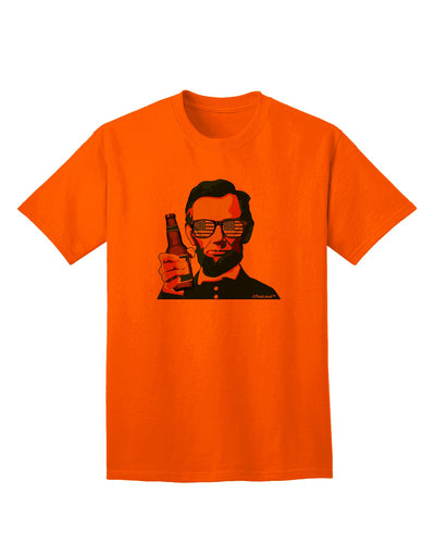 Abraham Drinkoln: Premium Adult T-Shirt for the Modern Connoisseur-Mens T-shirts-TooLoud-Orange-Small-Davson Sales
