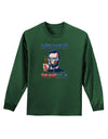 Abraham Drinkoln with Text Adult Long Sleeve Dark T-Shirt-TooLoud-Dark-Green-Small-Davson Sales