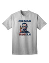 Abraham Drinkoln with Text - Premium Adult T-Shirt for Casual Wear-Mens T-shirts-TooLoud-AshGray-Small-Davson Sales