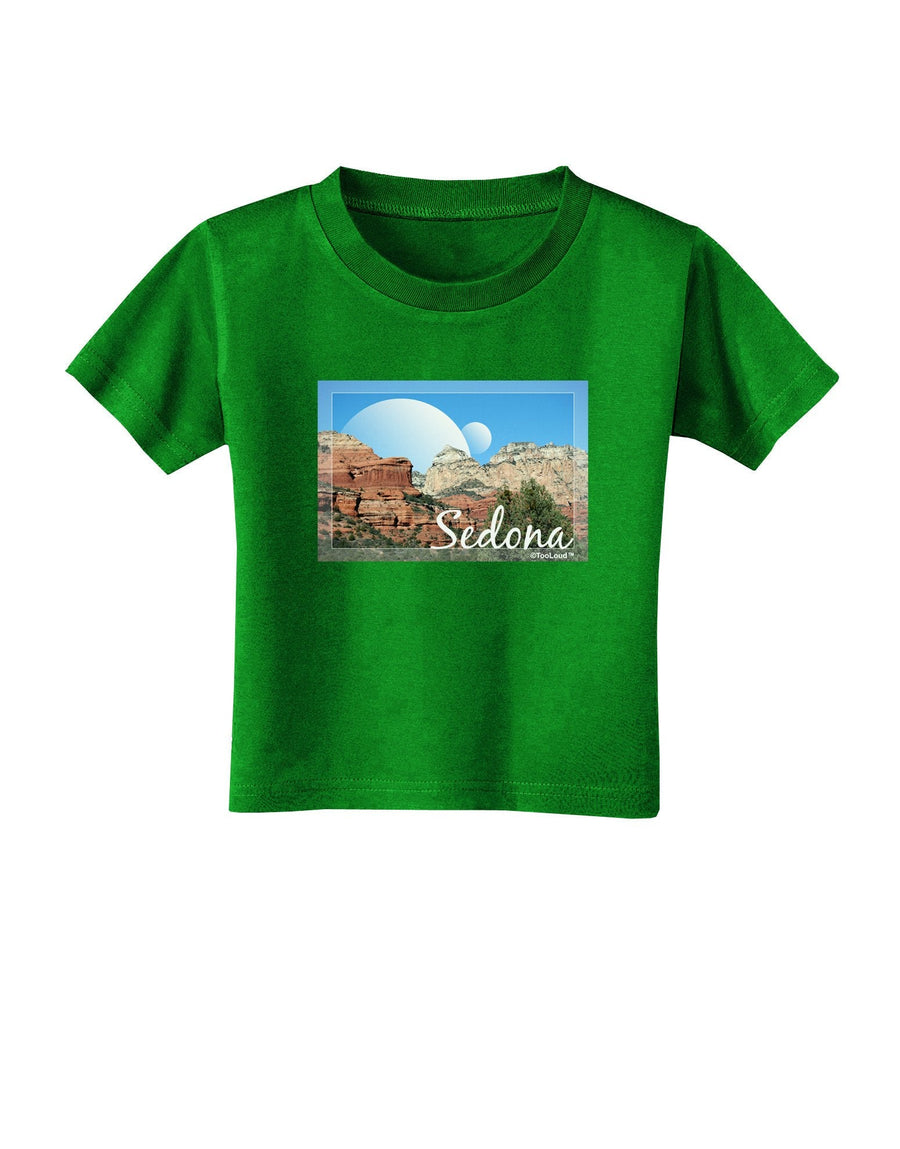 Abstract Sedona Toddler T-Shirt Dark-Toddler T-Shirt-TooLoud-Clover-Green-4T-Davson Sales
